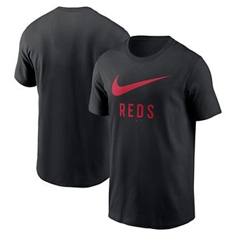 Men's Nike Black Cincinnati Reds Swoosh T-Shirt