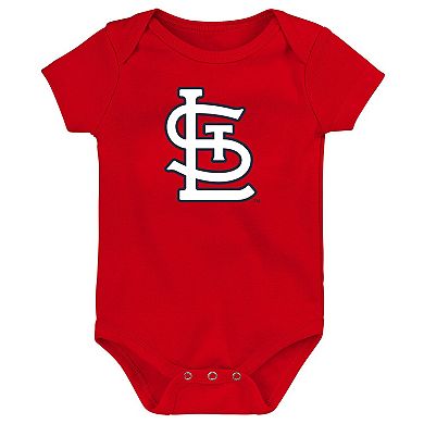 Infant St. Louis Cardinals Slide Home Three-Pack Bodysuit Set