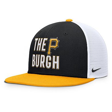 Men's Nike Black Pittsburgh Pirates Pro Trucker Snapback Hat