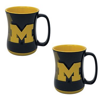 Michigan Wolverines 16oz. Sculpted Barista Mug Two-Pack