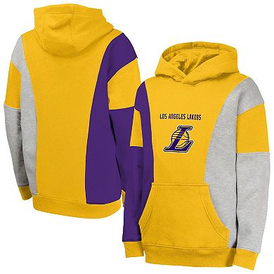 Youth Gold Los Angeles Lakers Ace In the Hole Pullover Hoodie