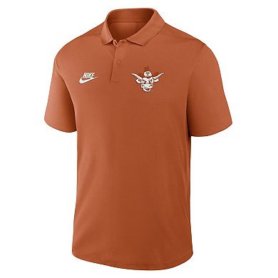 Men's Nike Texas Orange Texas Longhorns Primetime Victory Legacy Vault Logo Performance Polo