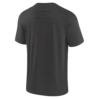 Men's Fanatics Charcoal Los Angeles Kings Elements Weathered Tonal Future Ground T-Shirt