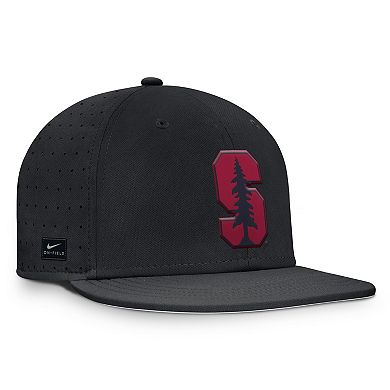 Men's Nike Black Stanford Cardinal On-Field Dugout True Performance Fitted Hat