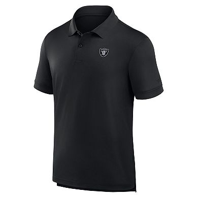 Men's Fanatics Black Las Vegas Raiders Front Office Move Mono Polo