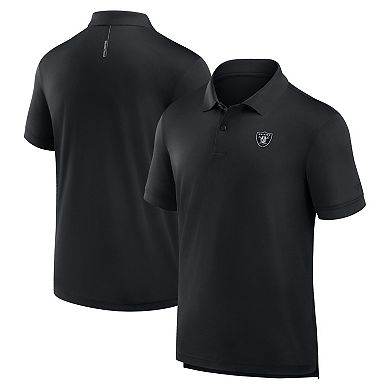Men's Fanatics Black Las Vegas Raiders Front Office Move Mono Polo