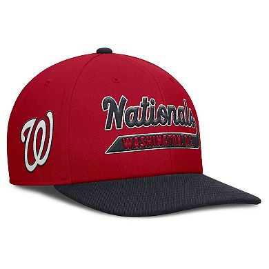 Men's Nike Red/Navy Washington Nationals Pro Performance Snapback Hat