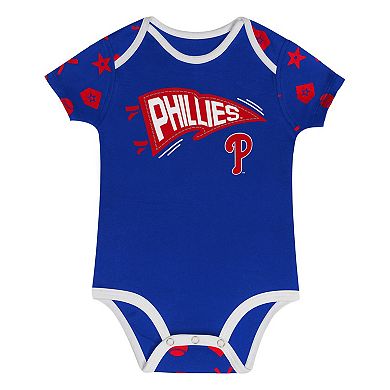 Infant Blue Philadelphia Phillies On Deck 2-Piece Diaper Cover Set