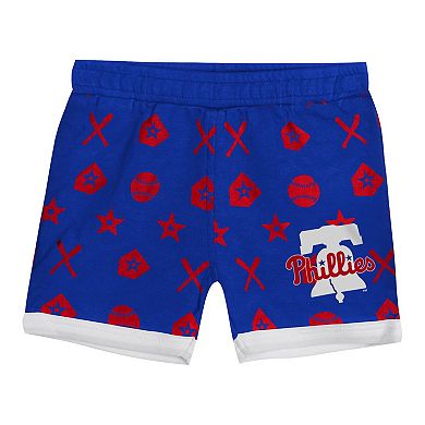 Infant Blue Philadelphia Phillies On Deck 2-Piece Diaper Cover Set