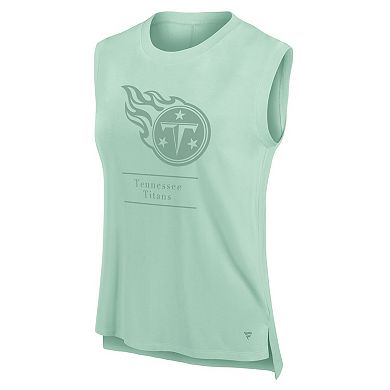 Women's Fanatics Mint Tennessee Titans Studio Embrace Tank Top