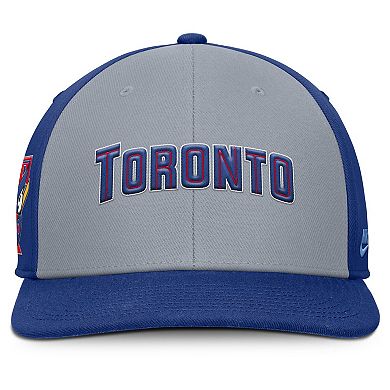 Men's Nike Gray/Royal Toronto Blue Jays Pro Performance Snapback Hat