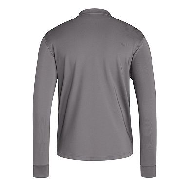 Men's adidas Gray Indiana Hoosiers Dugout Pullover Sweatshirt