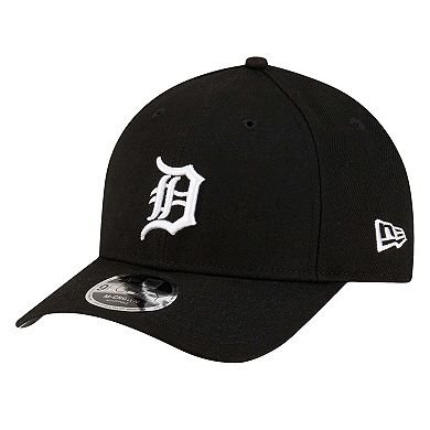Men's New Era Black Detroit Tigers Player Replica 9FORTY Adjustable Hat