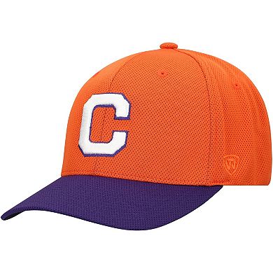 Men's Top of the World Orange Clemson Tigers Reflex Two-Tone Flex Hat