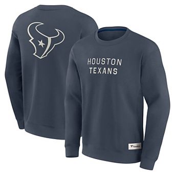 Men's Fanatics Navy Houston Texans Elements Future Ground Lettering Pullover Sweatshirt
