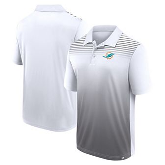 Men's White/Gray Miami Dolphins Sandlot Game Polo