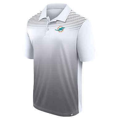 Men's White/Gray Miami Dolphins Sandlot Game Polo
