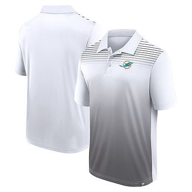 Men's White/Gray Miami Dolphins Sandlot Game Polo