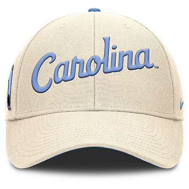 Men's Nike Natural North Carolina Tar Heels Primetime Rise Adjustable Hat