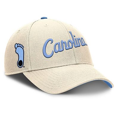 Men's Nike Natural North Carolina Tar Heels Primetime Rise Adjustable Hat