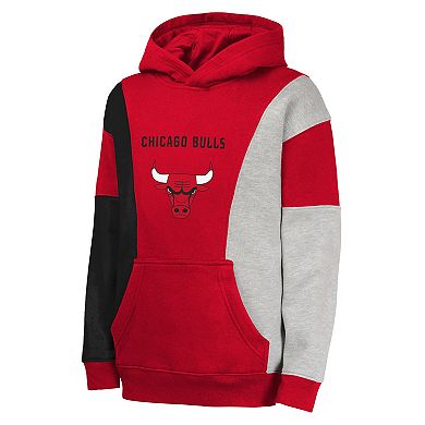 Youth Red Chicago Bulls Ace In the Hole Pullover Hoodie