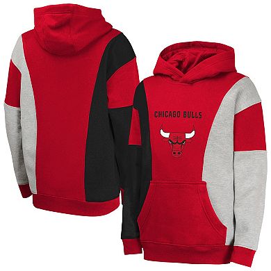 Youth Red Chicago Bulls Ace In the Hole Pullover Hoodie
