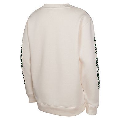 Youth Cream Minnesota Wild Star Power Pullover Sweatshirt