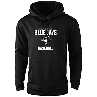 Men's Dunbrooke Black Toronto Blue Jays Champion Pullover Hoodie