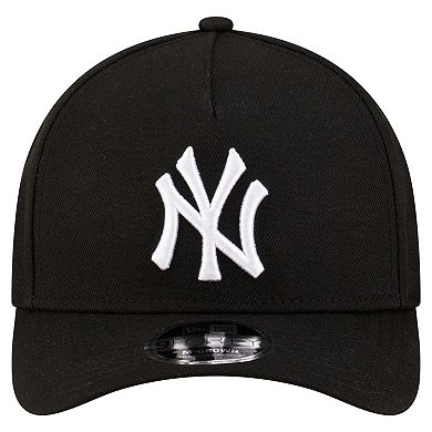 Men's New Era Black New York Yankees Player Replica 9FORTY Adjustable Hat