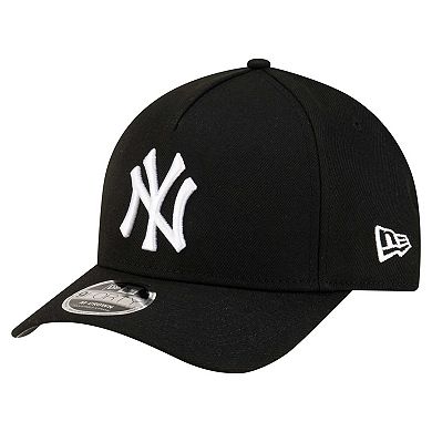 Men's New Era Black New York Yankees Player Replica 9FORTY Adjustable Hat