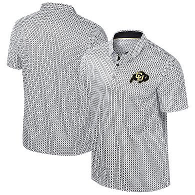 Men's Colosseum Black Colorado Buffaloes Big & Tall Marty Rival Polo