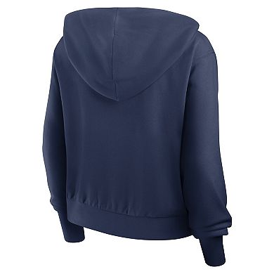 Women's Nike Navy Atlanta Braves Lightweight Full-Zip Hoodie