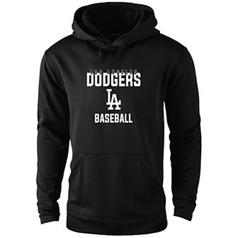 Men's Dunbrooke Black Los Angeles Dodgers Champion Pullover Hoodie