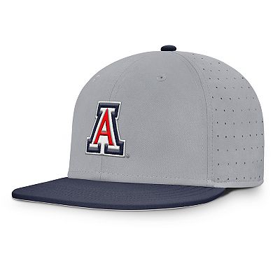 Men's Nike Gray Arizona Wildcats On-Field Dugout True Performance Fitted Hat