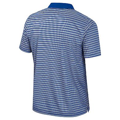 Men's Colosseum Royal Pitt Panthers Striped Polo
