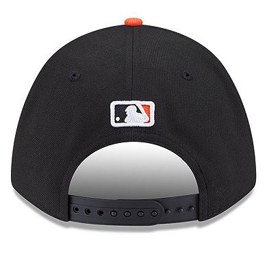 Men's New Era Black Baltimore Orioles Player Replica 9FORTY Adjustable Hat