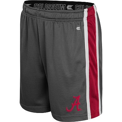 Youth Colosseum Charcoal Alabama Crimson Tide Ripple Shorts