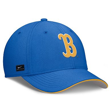 Men's Nike Blue UCLA Bruins 2025 Dugout Coaches Rise Swoosh Performance Flex Hat