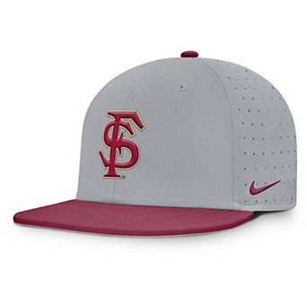 Men's Nike Gray Florida State Seminoles On-Field Dugout True Performance Fitted Hat