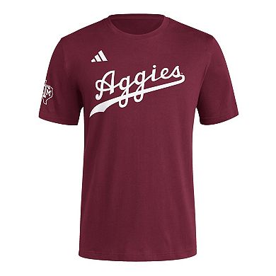 Men's adidas Maroon Texas A&M Aggies Fresh Wordmark T-Shirt
