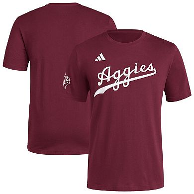 Men's adidas Maroon Texas A&M Aggies Fresh Wordmark T-Shirt