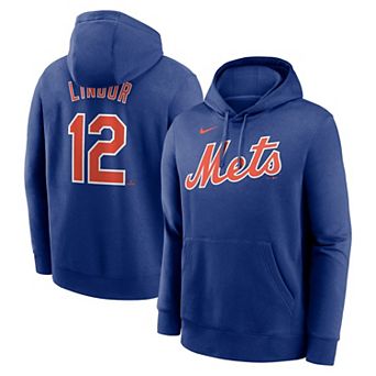 Men's Nike Francisco Lindor Royal New York Mets Player Name & Number Club Pullover Hoodie