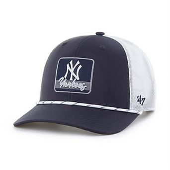 Men's '47 Navy/White New York Yankees Scratch Adjustable Trucker Hat