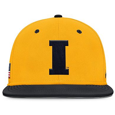 Men's Nike Gold Iowa Hawkeyes On-Field Dugout True Performance Fitted Hat