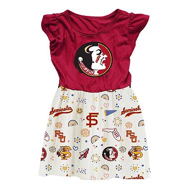 Toddler Wes & Willy Garnet Florida State Seminoles Vault Princess Dress