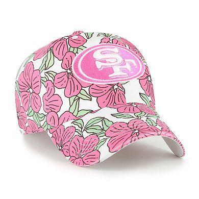 Women's '47 White San Francisco 49ers Florentina Clean Up Adjustable Hat