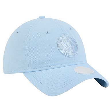 Women's New Era Light Blue Dallas Mavericks Colorpack 9TWENTY Adjustable Hat