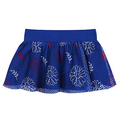 Infant White Texas Rangers Sweet Catcher 3-Piece Headband Skirt Set