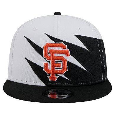 Men's New Era Black/White San Francisco Giants Jagged 9FIFTY Snapback Hat