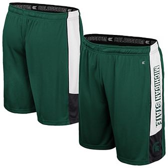 Men's Colosseum Green Michigan State Spartans Quantum Shorts